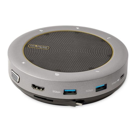 Enceinte de conférence USB-C StarTech.com DKTBRSPMPD avec HDMI/VGA et microphones doubles