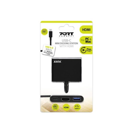Laptop-Standort Port Designs PORT Connect 900140 USB-C 4K Ultra HD 60W