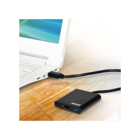 Laptop-Standort Port Designs PORT Connect 900140 USB-C 4K Ultra HD 60W