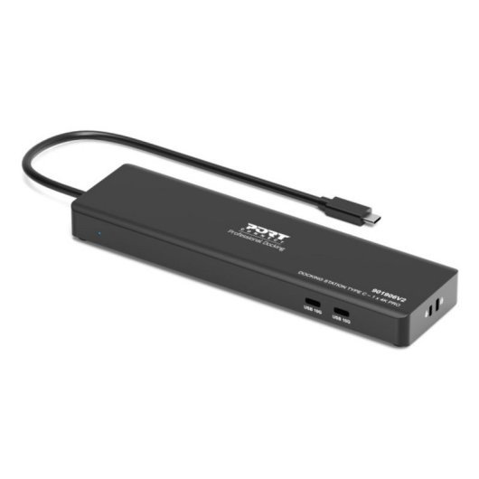 Estación de acoplamiento Port Designs PORT Connect USB-C 1 x 4K 100W 9 dispositivos