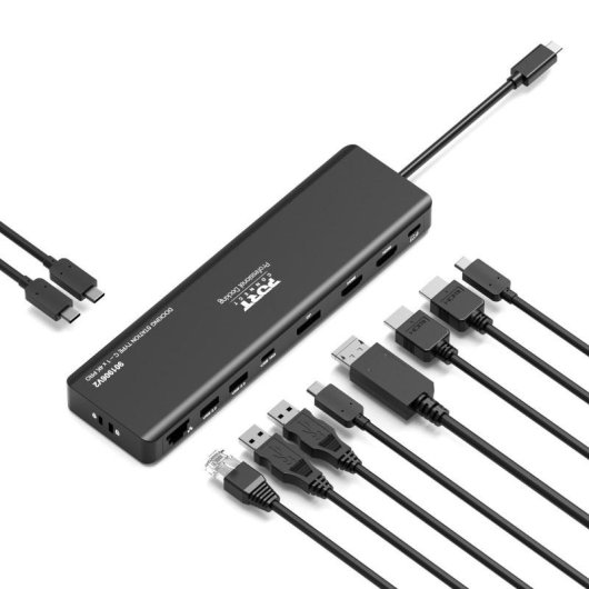 Estación de acoplamiento Port Designs PORT Connect USB-C 1 x 4K 100W 9 dispositivos