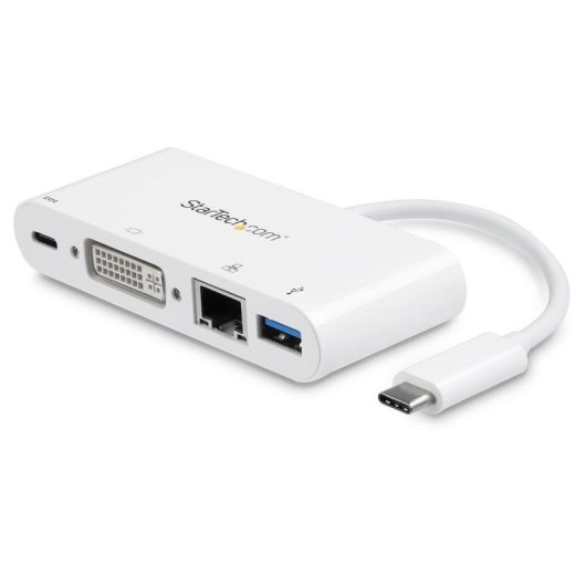 USB-C Multiport-Adapter StarTech.com DKT30CDVPD zu DVI, Gigabit Ethernet und USB 3.0