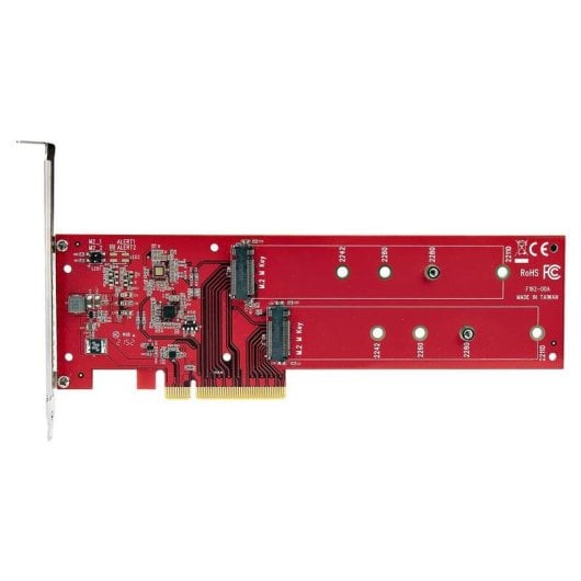 Tarjeta Adaptadora PCIe StarTech para 2 SSD M.2 NVMe/AHCI PCIe 4.0 x8/x16 con Bifurcación