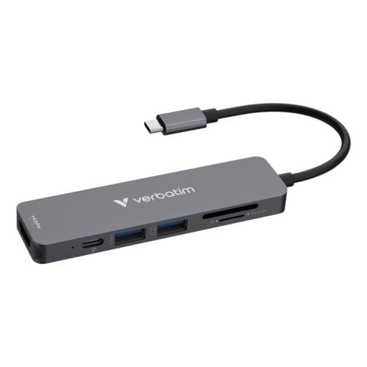 Hub Verbatim 6 Ports 5000 Mbit/s Modell 32156 mit HDMI und Kartenleser