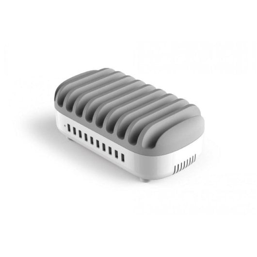 Regleta Compulocks 10 Tomas con Protección y 2,4 A USB Blanca