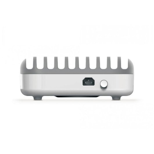 Regleta Compulocks 10 Tomas con Protección y 2,4 A USB Blanca