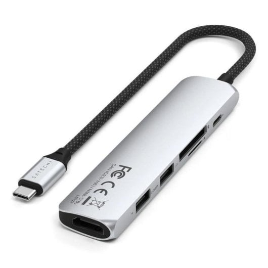 Hub Satechi 6 porte 10 Gbit/s modello ST-P6SS con HDMI e lettore SD
