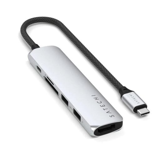 Hub Satechi 6 porte 10 Gbit/s modello ST-P6SS con HDMI e lettore SD
