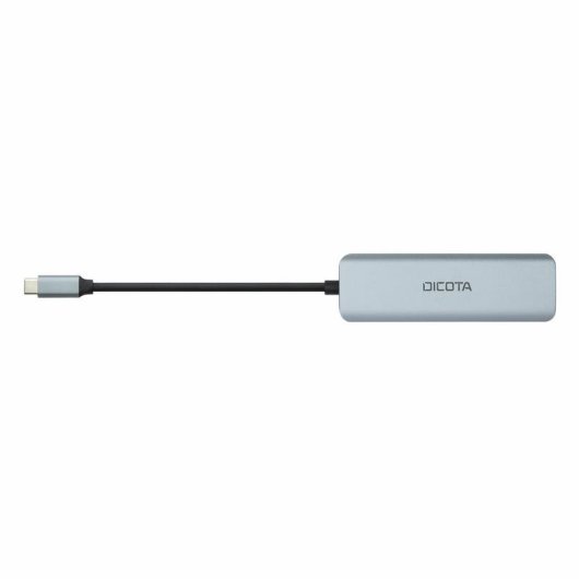 Hub Dicota 4 Ports 10 Gbps USB Type-C D32061 Aluminium Silber