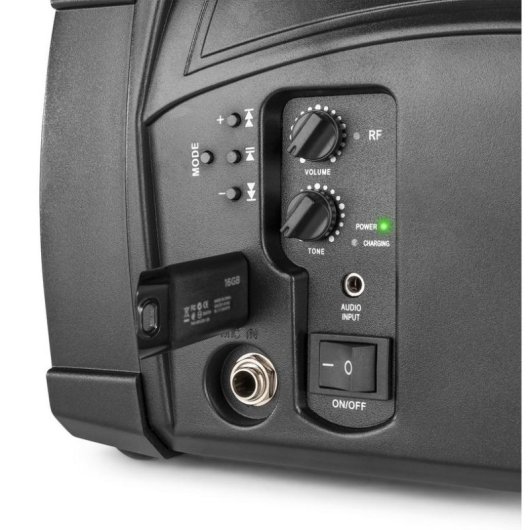 Altavoz Vonyx portátil Bluetooth 100W con micrófono inalámbrico UHF y batería