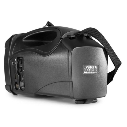 Altavoz Vonyx portátil Bluetooth 100W con micrófono inalámbrico UHF y batería