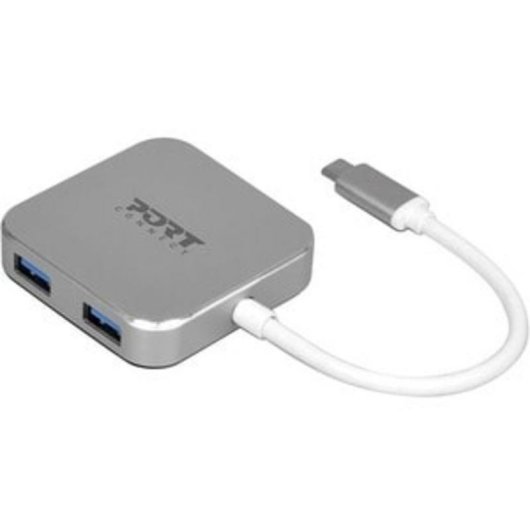 Hub Port Designs 4 puertos 5000 Mbit/s USB 3.2 Gen 1 900123 negro ABS