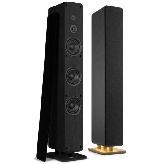 Altavoces Audizio Torre activos Bluetooth 160W con USB, óptica y LED