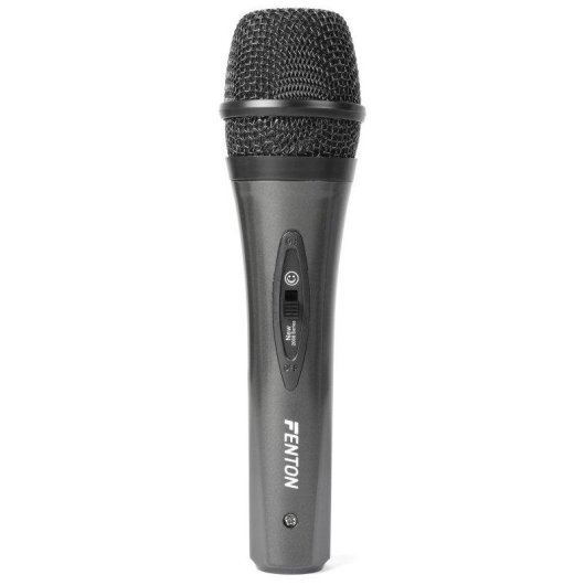 Micrófono Fenton DM105 XLR cardioide con filtro y cable 3 m
