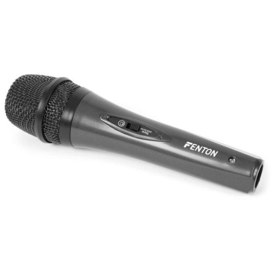 Micrófono Fenton DM105 XLR cardioide con filtro y cable 3 m
