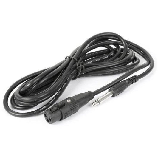 Micrófono Fenton DM105 XLR cardioide con filtro y cable 3 m
