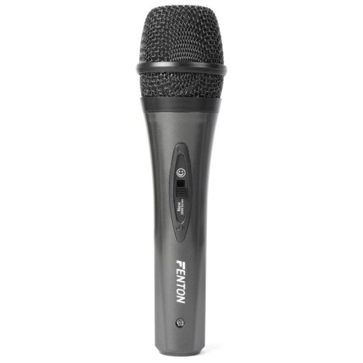 Micrófono Fenton DM105 XLR cardioide con filtro y cable 3 m