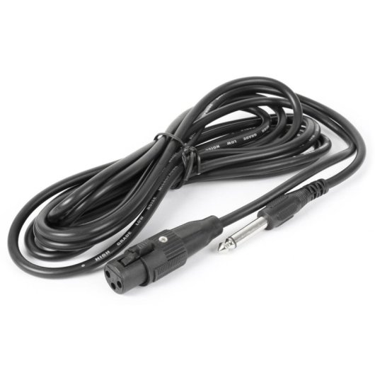 Micrófono Fenton DM105 XLR cardioide con filtro y cable 3 m