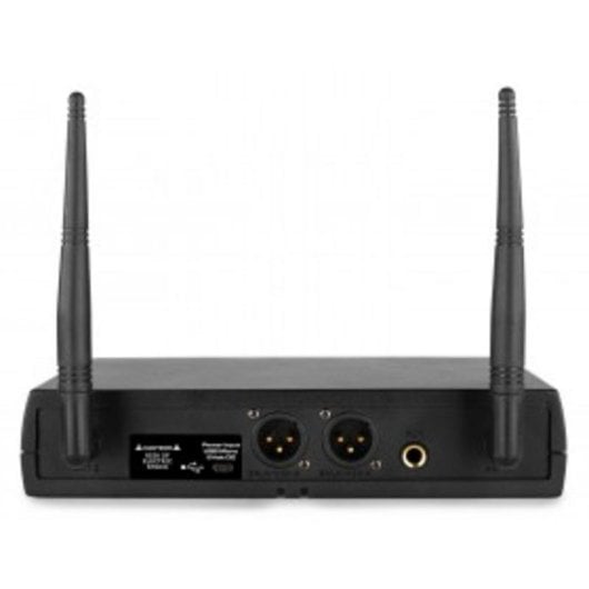 Micrófono Vonyx WM62 inalámbrico UHF doble mano con receptor rack