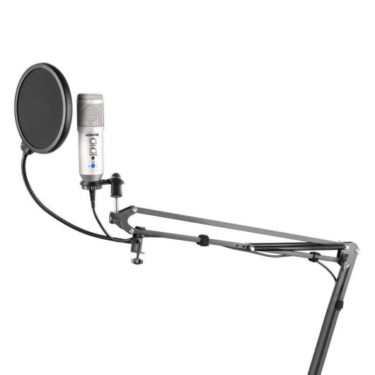Micrófono Vonyx CMS320T USB cardioide con filtro antipop y soporte ajustable
