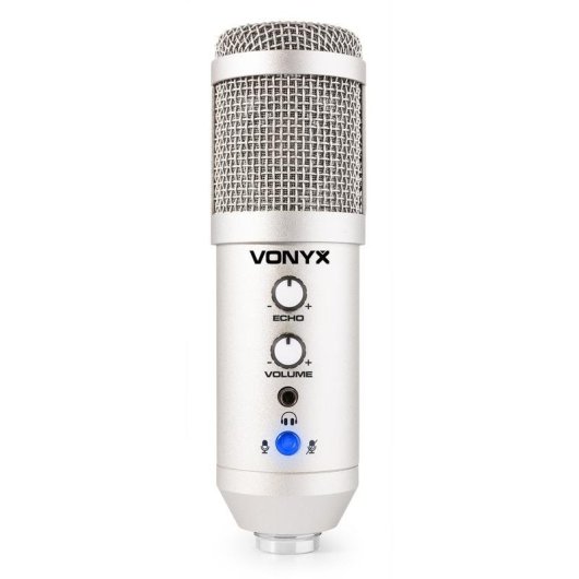 Micrófono Vonyx CMS320T USB cardioide con filtro antipop y soporte ajustable