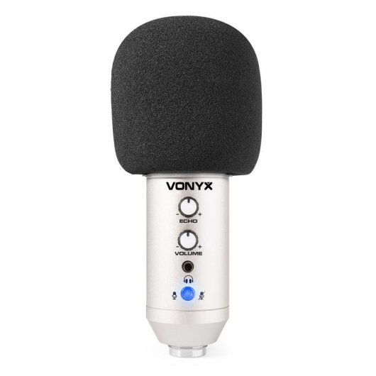 Micrófono Vonyx CMS320T USB cardioide con filtro antipop y soporte ajustable