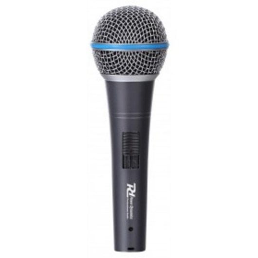 Micrófono Power Dynamics PDM660 XLR cardioide con filtro antipop y soporte