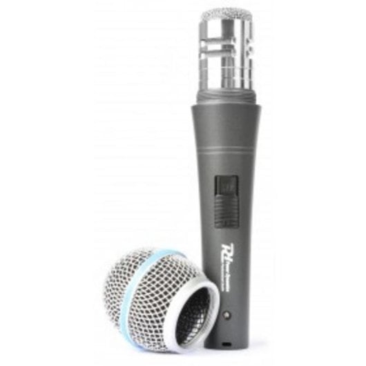 Micrófono Power Dynamics PDM660 XLR cardioide con filtro antipop y soporte