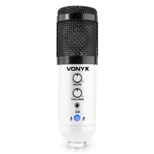 Micrófono Vonyx CM320W USB cardioide con control de eco y ganancia
