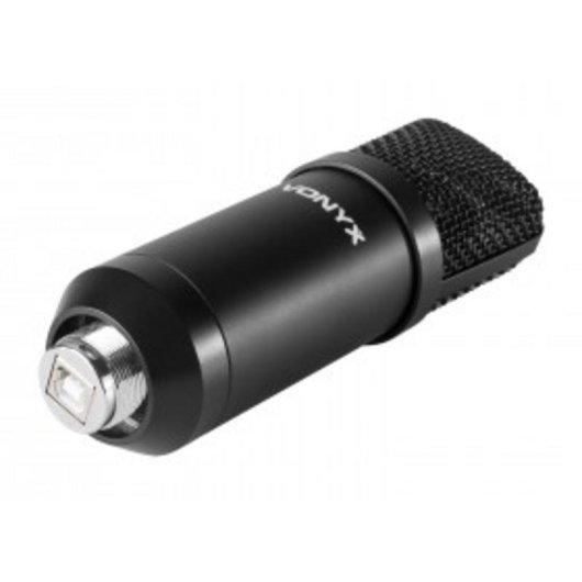 Micrófono Vonyx CMTS300 USB cardioide con filtro antipop y soporte metálico