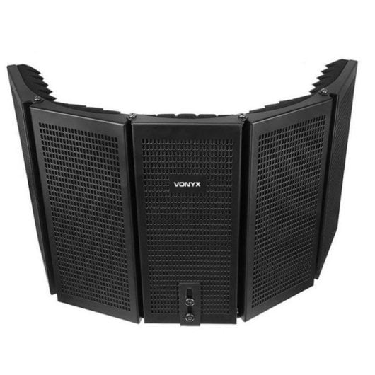 Micrófono Vonyx MRF30 panel acústico plegable con 5 paneles ajustables