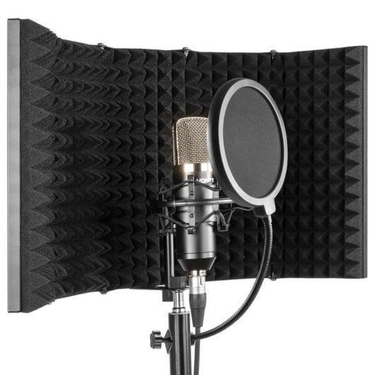 Micrófono Vonyx MRF30 panel acústico plegable con 5 paneles ajustables