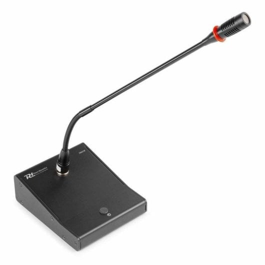 Micrófono Power Dynamics TM370 sobremesa condensador con gong y LED