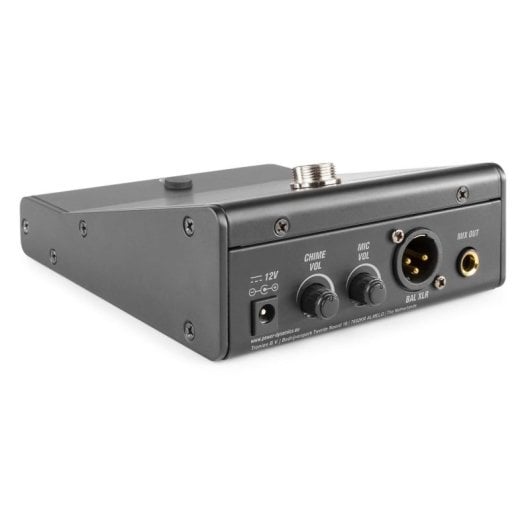 Micrófono Power Dynamics TM370 sobremesa condensador con gong y LED