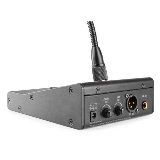 Micrófono Power Dynamics TM370 sobremesa condensador con gong y LED