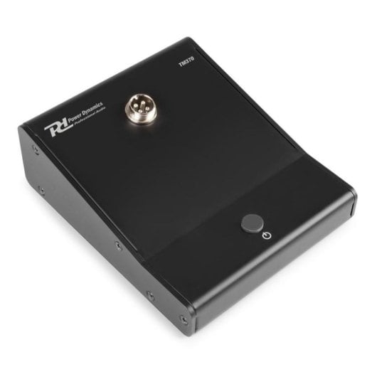Micrófono Power Dynamics TM370 sobremesa condensador con gong y LED