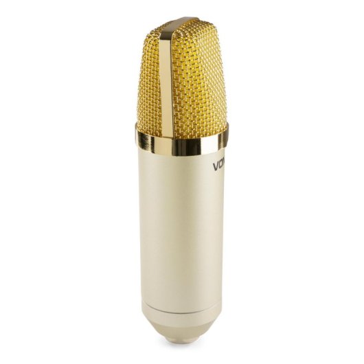 Micrófono Vonyx CM400C XLR cardioide con soporte antivibratorio y filtro antipop