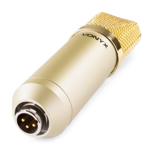 Micrófono Vonyx CM400C XLR cardioide con soporte antivibratorio y filtro antipop