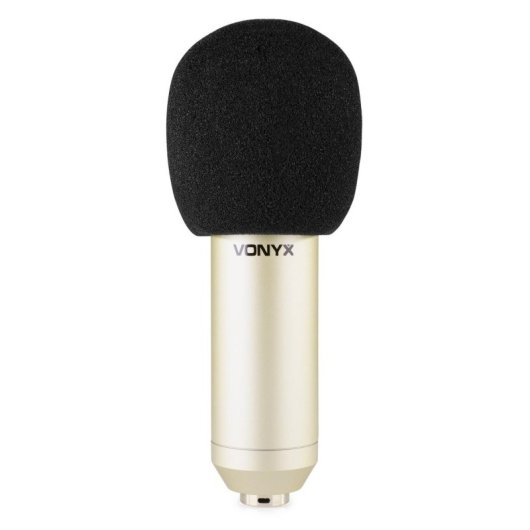 Micrófono Vonyx CM400C XLR cardioide con soporte antivibratorio y filtro antipop