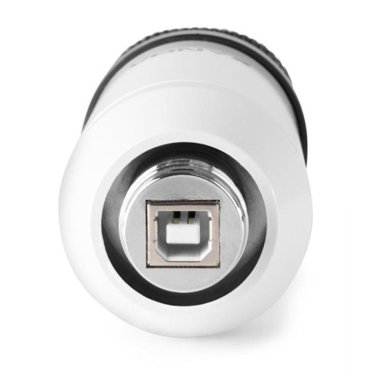 Micrófono Vonyx CM300W USB condensador blanco con kit completo