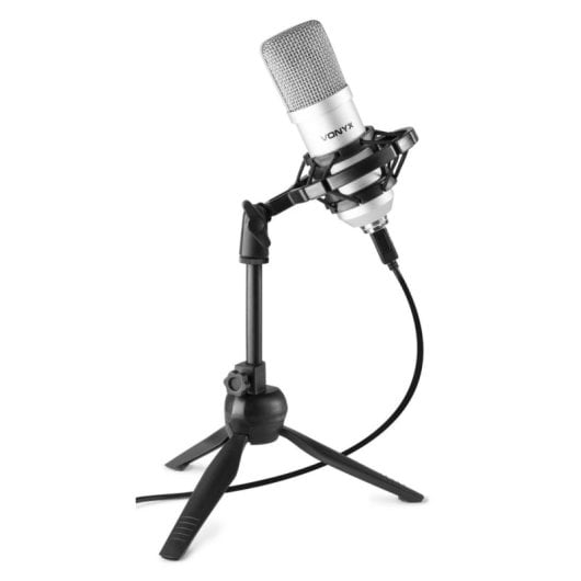 Micrófono Vonyx CM300S USB cardioide con soporte anti shock y filtro antipop