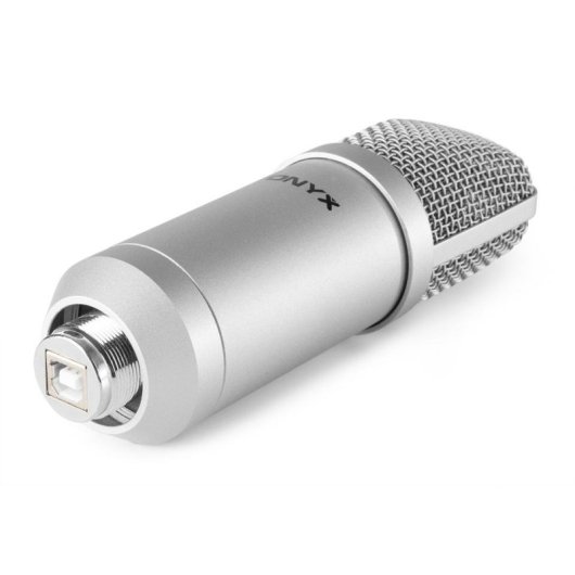 Micrófono Vonyx CM300S USB cardioide con soporte anti shock y filtro antipop