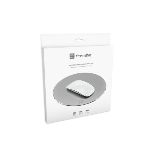 Mauspad XtremeMac XM-MPR-SLV Silber Aluminium Rutschfeste Unterlage