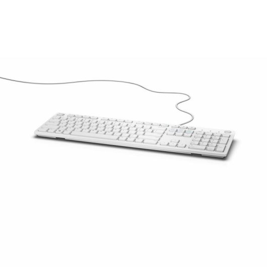 Teclado Dell KB216 de membrana completo con cable USB francés AZERTY blanco