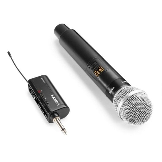 Micrófono Vonyx WM55 inalámbrico UHF con receptor y cancelación de ruido