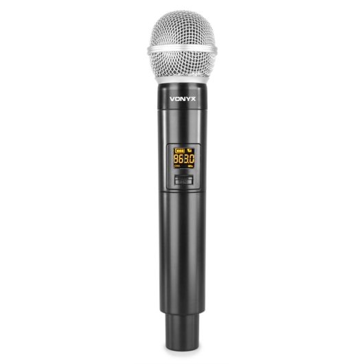 Micrófono Vonyx WM55 inalámbrico UHF con receptor y cancelación de ruido
