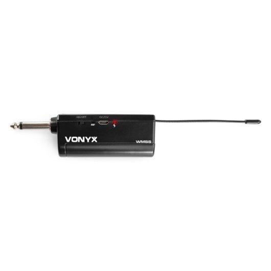 Micrófono Vonyx WM55 inalámbrico UHF con receptor y cancelación de ruido