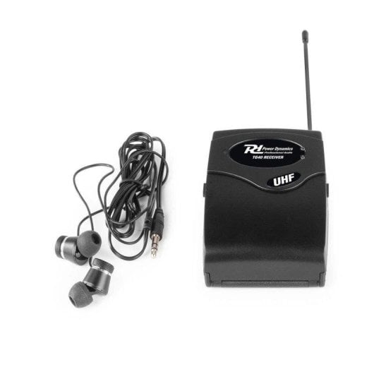 Micrófono Power Dynamics TG40R receptor inalámbrico UHF digital compacto