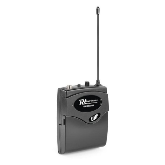 Micrófono Power Dynamics TG40R receptor inalámbrico UHF digital compacto