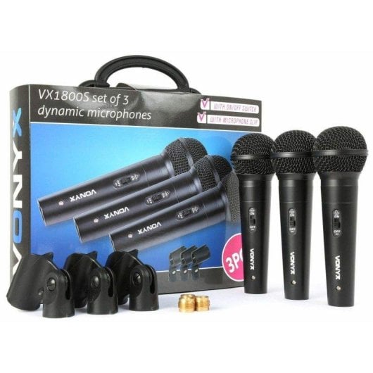 Microfono Vonyx VX1800S dinamico XLR cardioide con filtro antipop
